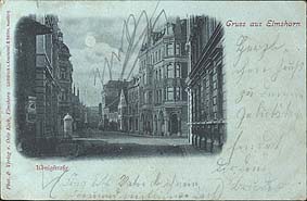 Alte Ansichtskarte Elmshorn Königsstrasse