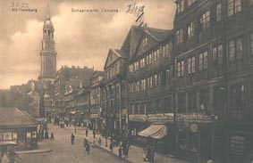 Alte Ansichtskarte Hamburg Schaarmarkt