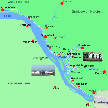 Elberadweg Karte