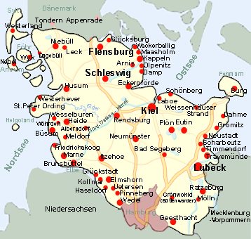 Schleswig-Holstein                  Landkarte