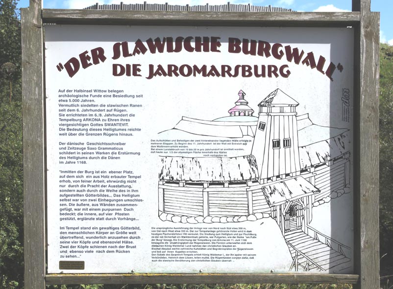 Insel Rügen Kap Arkona Jaromarsburg - Wallanlagen