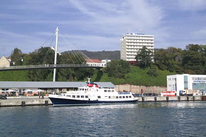 Sassnitz, Insel Rgen Stadthafen von der Mole