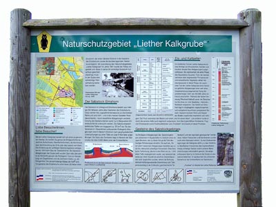 Kalkgrube Schautafel