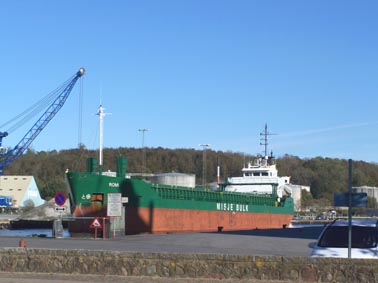 Apenrade Hafen und Schiff