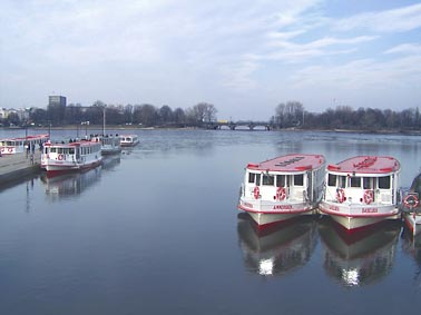 Barkassen an der Hamburger Alster