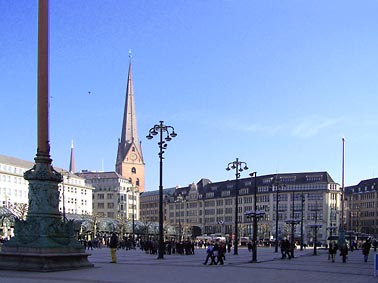 Rathausmarkt in Hamburg