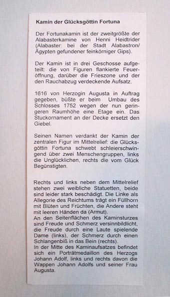 Husumer Schloss - Fortuna - Kamin